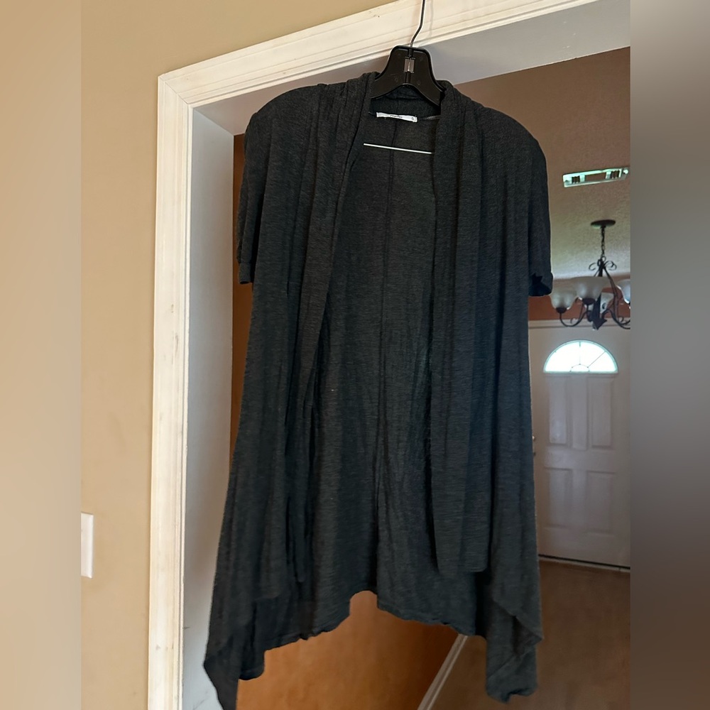 Short sleeve cardigan size large